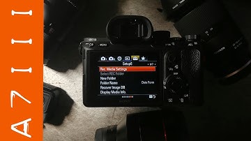Sony A7III Dual Memory Card Setup Guide