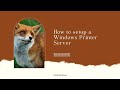 How to setup a Windows Printer Server