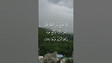 سورة الكهف. الآية 28. القارئ ياسر الدوسري