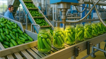 Hoe augurken ECHT in een fabriek worden gemaakt 🥒
