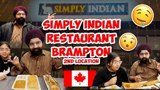 3.99$ Buffet |Simply Indian | Brampton Restaurant | Indian Cuisine |