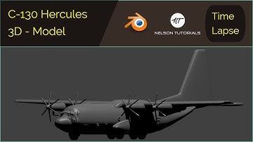 3D Modeling: C-130 Hercules - Full Video (Blender Timelapse)