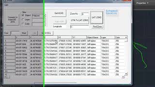 AutoCAD VBA Program for Convert UTM to LAT LONG