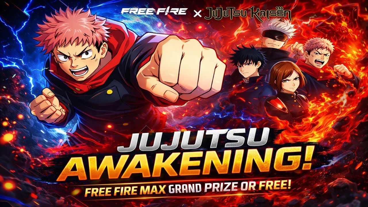 JUJUTSU AWAKENING IS HERE?! 😱 FREE FIRE MAX GRAND PRIZE OR FREE 🔥