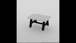 Street Table 3d Model - 3ds Max
