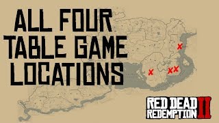 Red Dead Redemption 2 All Four Table Games And Locations Blackjack Dominoes Poker Five Finger Youtube
