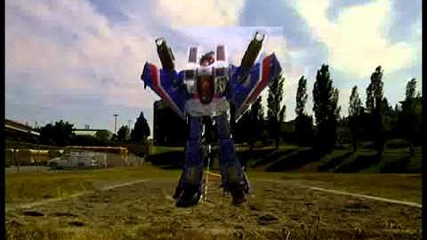 Transformers Track and Field Meet 02 - The Long Jump (Stop Motion green screen)