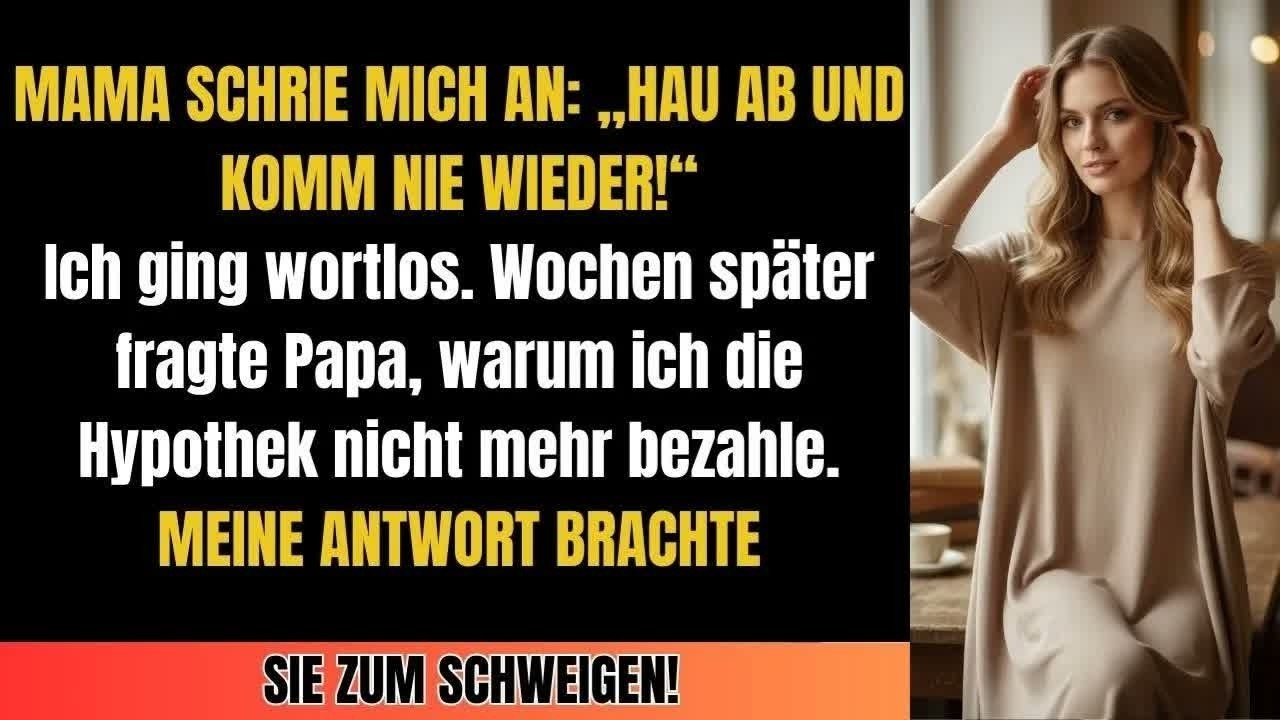 Meine Mutter warf mich raus, während ich ihre Hypothek zahlte – Mein Schweigen endete am 15