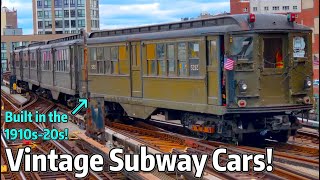 ⁴ᴷ⁶⁰ Vintage 1910s-1920s Lo-V Subway Cars in Passenger Service for the 2024 Yankees Home Opener!