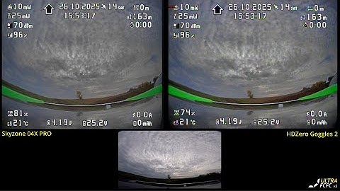 Skyzone 04X PRO vs HDZero Goggles 2 analog DVR