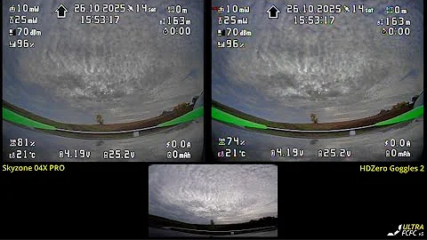 Skyzone 04X PRO vs HDZero Goggles 2 analog DVR