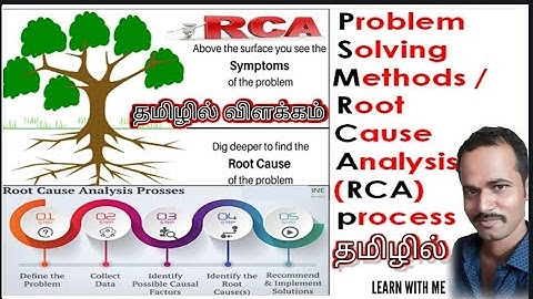 Root Causes Analysis (RCA) | problem solving method Explanation in tamil | LEARN WITH ME