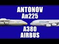 Which is bigger  antonov an225 vs airbus a380