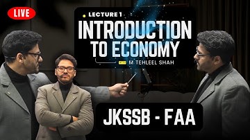 JKSSB FAA 2025 - 26 | Introduction To Economics | Quintessence Classes🔥🔥🔥