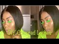 DIY Coloured Lashes || How to get Neon Green Lashes ||They turned out popping 😱😱😱