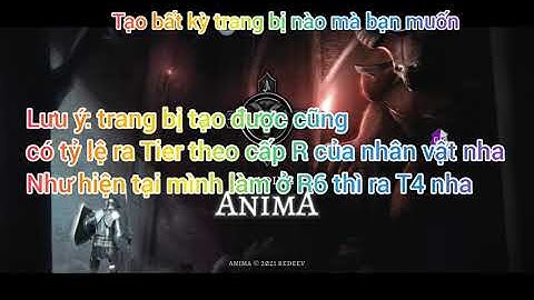 AnimA ARPG 2021 Online Ver2.6.7 Hack - Tạo trang bị, vật phẩm (Vietnamese)