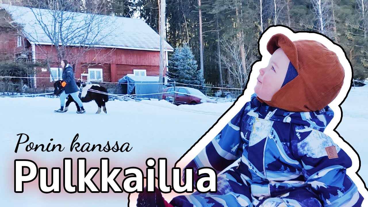 VLOG: Poni ja 1-vuotias pulkkailemassa 😍
