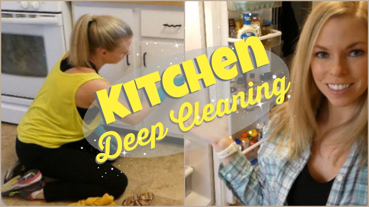 CLEAN WITH ME 2018 | SPRING CLEANING MOTIVATION KITCHEN DEEP CLEANING ...