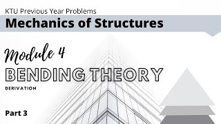 MoS KTU Previous Year Solution - Module 4 - Simple Bending Equation -Derivation Part 3