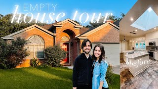 EMPTY HOUSE TOUR!! *before renovations!* WE BOUGHT OUR FIRST HOME!!! 🔑🏡📦