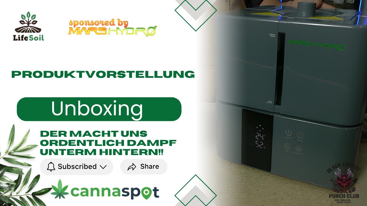 Unboxing | Neuer 5 Liter Cool Mist Luftbefeuchter | Der Mars Hydro Vergleichsgrow mit Living Soil !