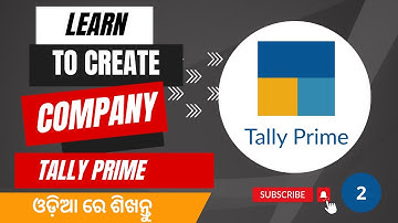 tally prime accounting odia class : Company creation | odia computer course for commerce student
