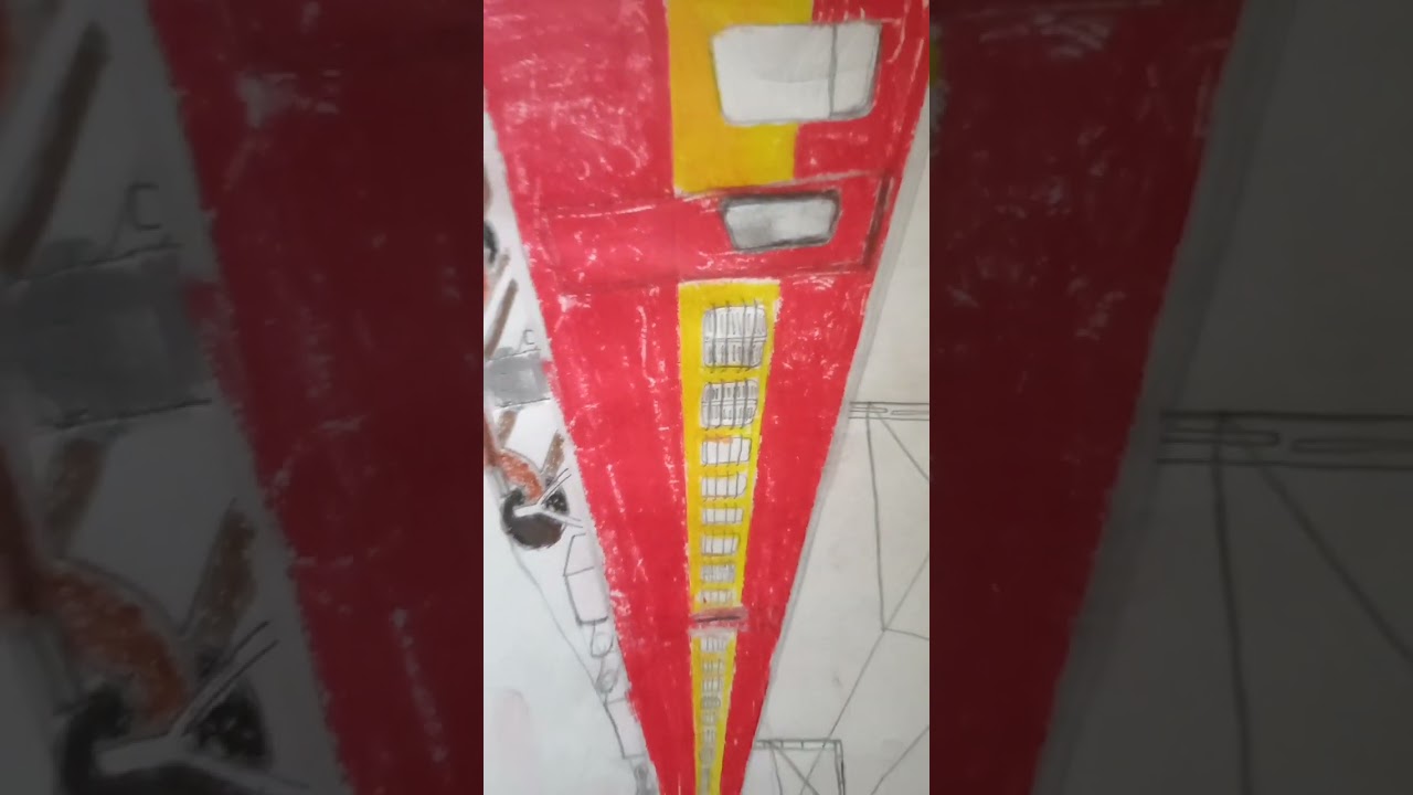 my drawing antodaya livery lhb coach