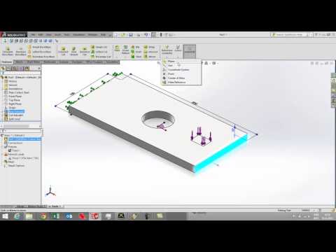split line in SolidWorks Simulation (Simulation video 2 of 6)