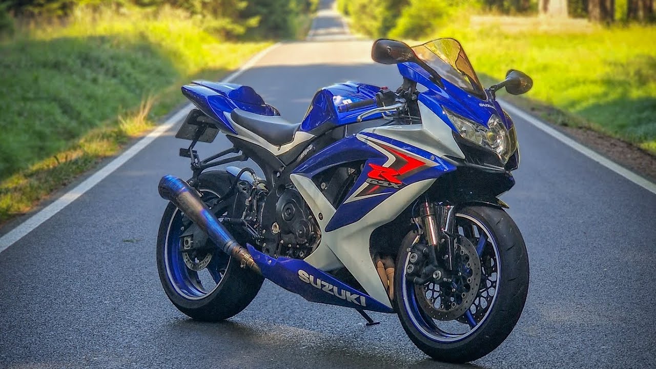 Suzuki GSX-R 750 K8 | Leo Vince exhaust | Fast street riding in