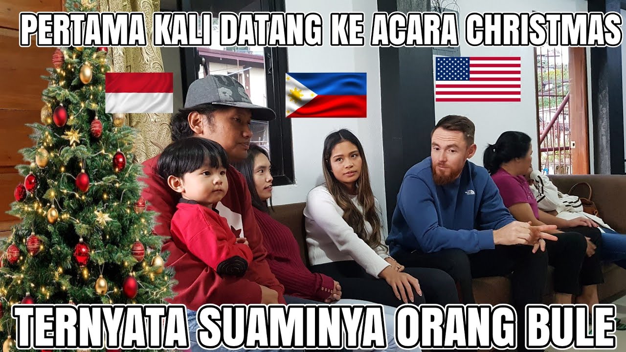 PERTAMA KALI DATANG KE ACARA CHRISTMAS DI RUMAH SEPUPU || TERNYATA SUAMINYA ORANG BULE AMERIKA
