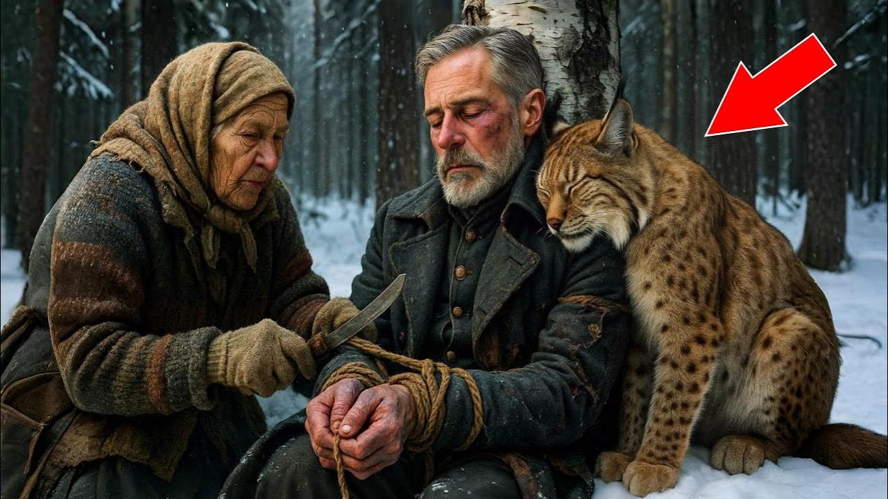 БАБУШКА НАШЛА МИЛЛИОНЕРА ПРИВЯЗАННОГО К ДЕРЕВУ - РЫСЬ ПЫТАЛАСЬ ЕЁ ПРЕДУПРЕДИТЬ!