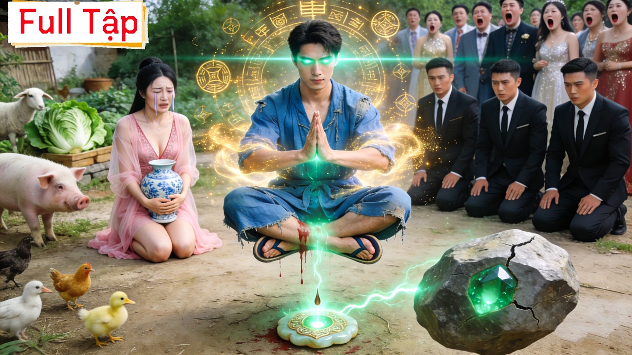 Cậu bé mù vô tình làm máu rơi trên mặt dây chuyền ngọc bích,nhờ đó có khả năng nhìn xuyên qua núi đá