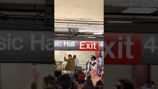 Bad Bunny Busks With Jimmy Fallon at NYC Subway Station