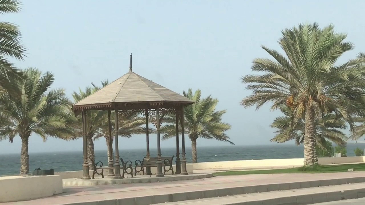 Landing and driving around Muscat in Oman