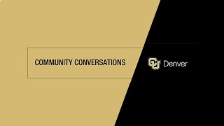 Community Conversations: COVID Virtual Discussion