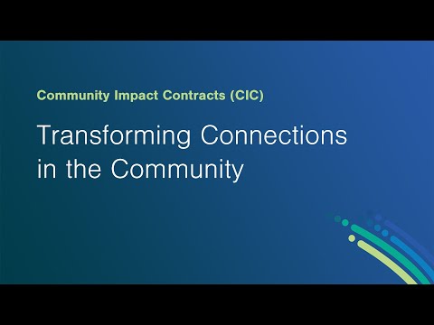 CIC Cohort Call: Transforming Connections in the Community