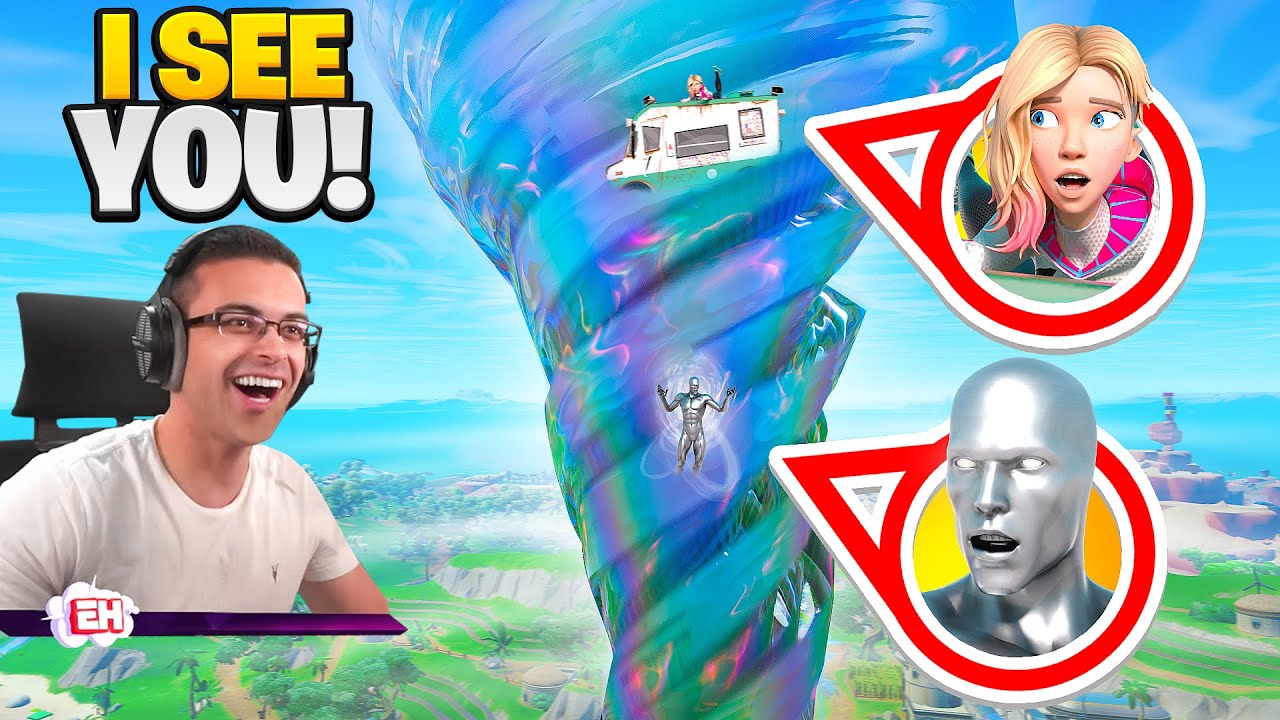 ⁣Chrome HIDE AND SEEK in Fortnite!