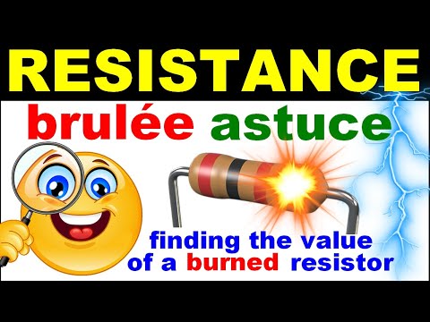 Trouver la valeur d'une résistance brûlée électronique - Finding the value of a burned resistor