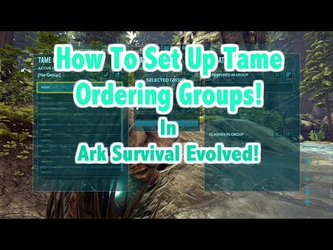 How To Set Up And Use Tame Ordering Groups In Ark Survival Evolved!