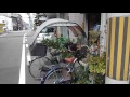 自転車屋根の停車時の横風の通り抜けはこんなんです。