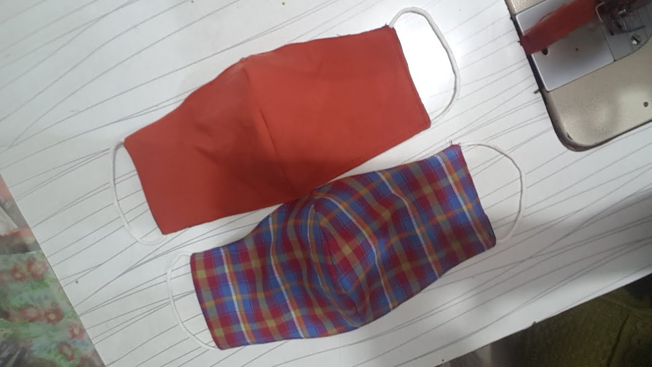 Stiching Mask mask cutting and stitching - YouTube