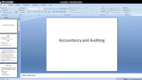 CSS Accounting and Auditing Lecture 1