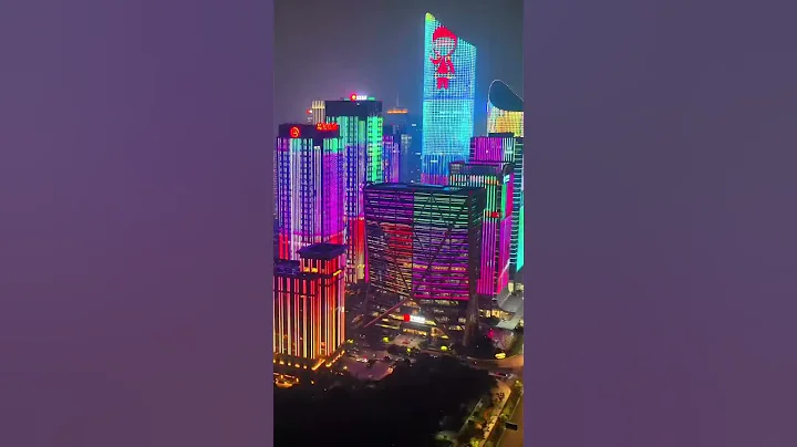 來杭州，總要看看錢江新城的燈光秀吧！吹吹錢塘江的晚風。#shorts - 天天要聞