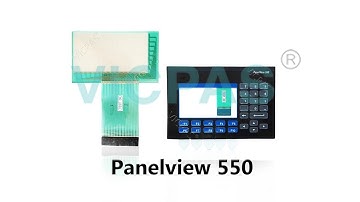 How to use new Touchscreen with Membrane Keypad for PanelView 550 2711-B5A2 2711-T5A16L1 replacement