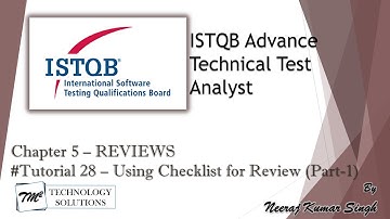 ISTQB Technical Test Analyst | 5.2 Using Checklists in Reviews (Part-1) | Architectural Reviews