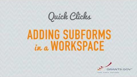 Quick Clicks: Adding Subforms in a Workspace