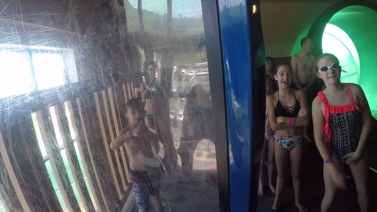 Brady Taking the GoPro Down the Wolf Tail Waterslide at Great Wolf Lodge