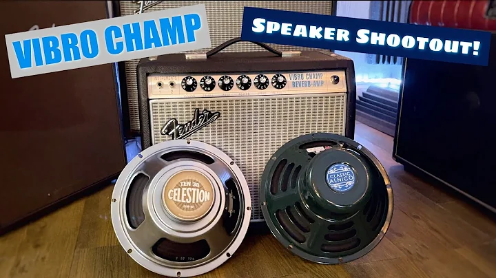 Fender 68 Vibro Champ Speaker Shootout!