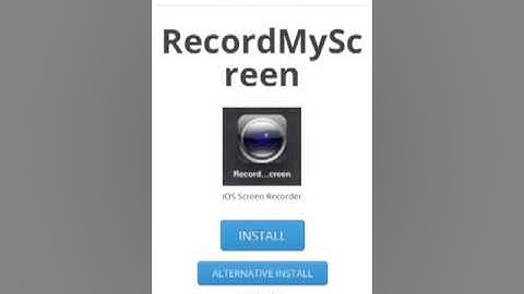 HOW TO GET AND USE RECORDMYSCREEN [NO JAILBREAK] iOS