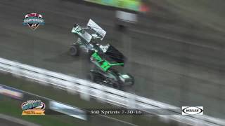 Knoxville Raceway 360 Sprint Car Highlights